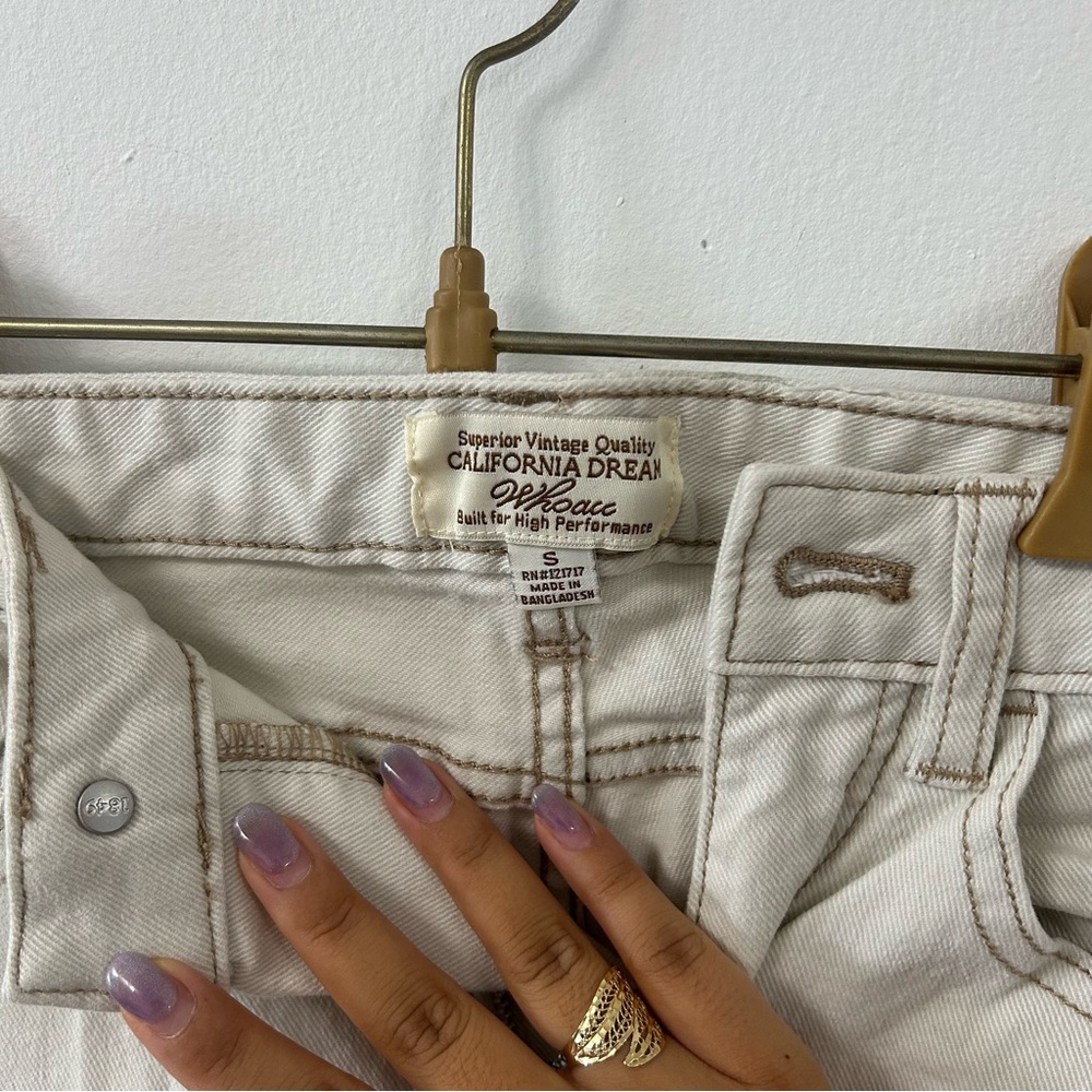 Wrangler Women's Straight Leg Cream Jeans